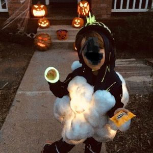 Home costume lightening storm